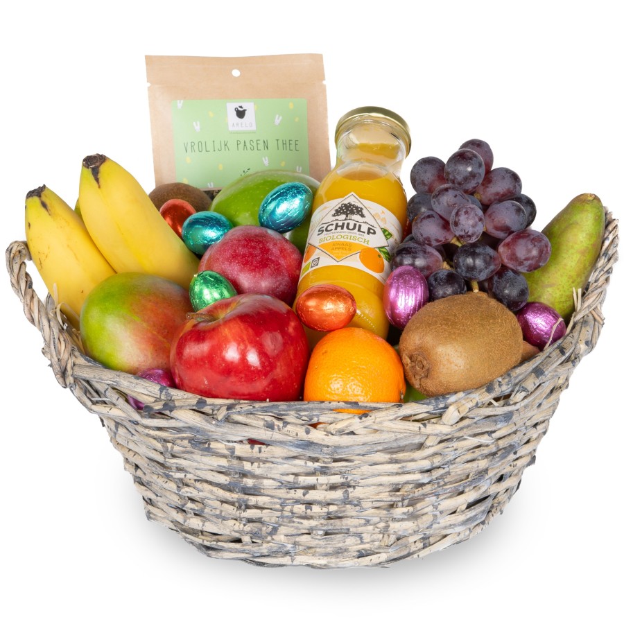 Fruitmand vrolijk Pasen
