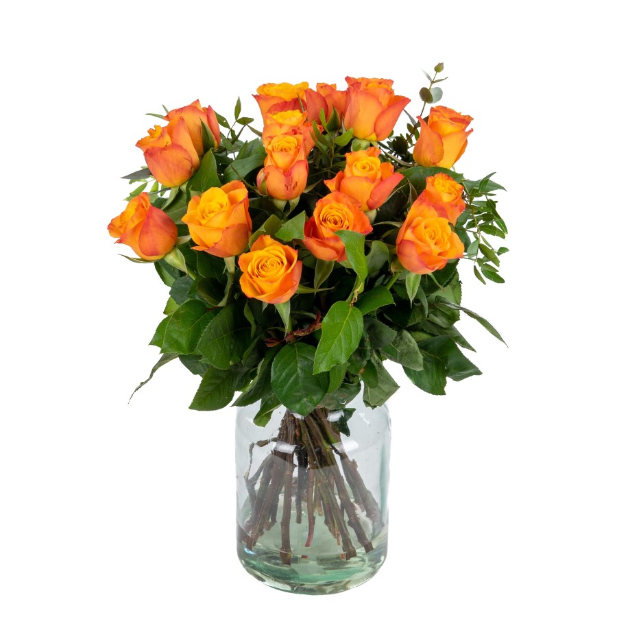 Boeket oranje rozen