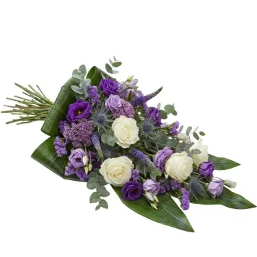 Rouwboeket Paars Wit voor 47,50